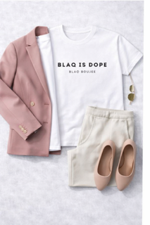 Blaq Is Dope - White
